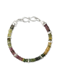 Silver Tourmaline Bracelet (Multi-Colour) Bracelet Pruden and Smith   