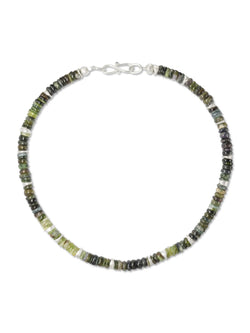 Silver Tourmaline Necklace (Green) Necklace Pruden and Smith   