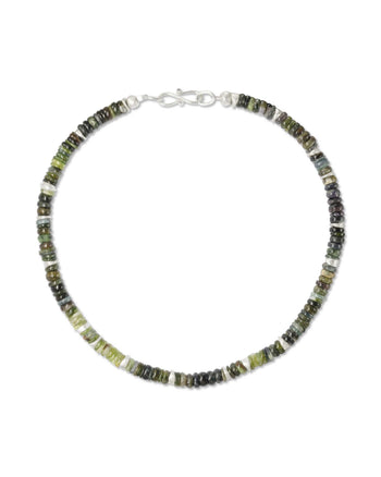 Silver Tourmaline Necklace (Green) Necklace Pruden and Smith   