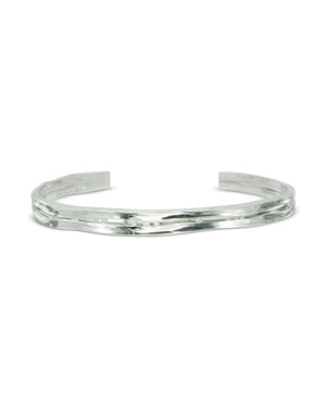 Trap Solid White Gold Diamond Bangle Bangle Pruden and Smith   