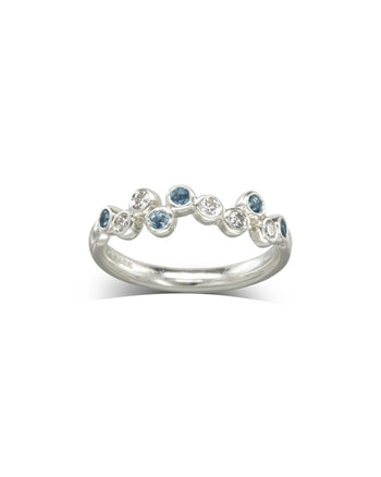 Water Bubbles Aquamarine Eternity Ring Ring Pruden and Smith   