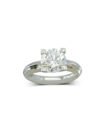 Claw Set Round Brilliant Diamond Engagement Ring (2.5ct) Ring Pruden and Smith   