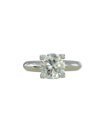 Claw Set Round Brilliant Diamond Engagement Ring (2.5ct) Ring Pruden and Smith   