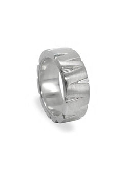 Slash Diamond Platinum Ring Ring Pruden and Smith   