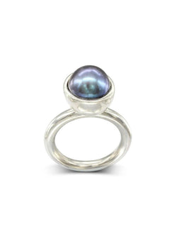 Silver Pearl Stacking Rings Ring Pruden and Smith   