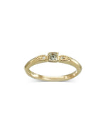 Vintage Dainty Diamond Ring Ring Pruden and Smith 18ct Yellow Gold  