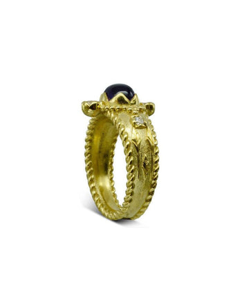 Bespoke Medieval Gold Ring Ring Pruden and Smith   