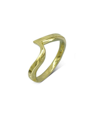 Flat Twist 18ct Yellow Gold Fitted Wedding Ring Ring Pruden and Smith Polished 18ct Yellow Gold  