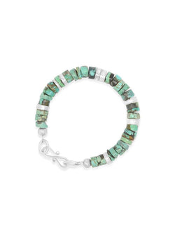 Silver and Turquoise Bracelet Bracelet Pruden and Smith   