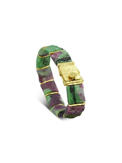 Rough Ruby Zoisite Bracelet Bracelet Pruden and Smith   