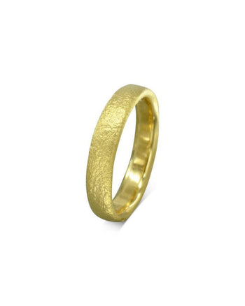 Textured Court Yellow Gold Wedding Band (3mm) Ring Pruden and Smith   