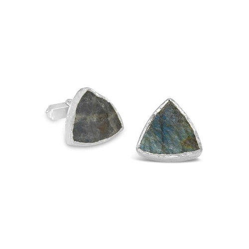 Labradorite Cufflinks (Trillion) Cufflink Pruden and Smith   