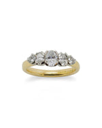 Five Oval Cut Diamond Ring Ring Pruden and Smith   