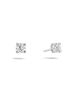 Four Claw Diamond Stud Earrings Earrings Pruden and Smith   