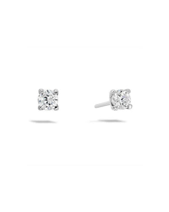 Four Claw Diamond Stud Earrings Earrings Pruden and Smith   