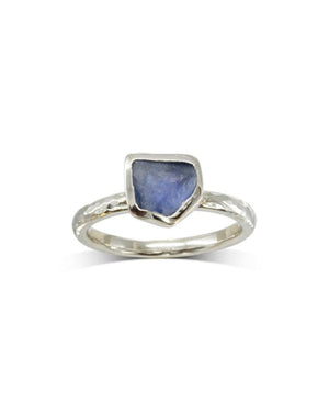 Rough Cut Sapphire Engagement Ring Ring Pruden and Smith   