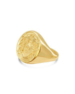 Gold Coat of Arms Signet Ring Ring Pruden and Smith   