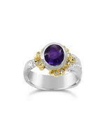 Amethyst and Diamond Dress Ring Ring Pruden and Smith   