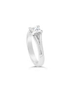 Split Shank Princess Cut Diamond Engagement Ring Ring Pruden and Smith   