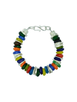 African Recycled Glass Bead Bracelet Bracelet Pruden and Smith   