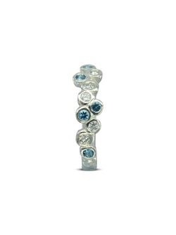 Water Bubbles Aquamarine Eternity Ring Ring Pruden and Smith   