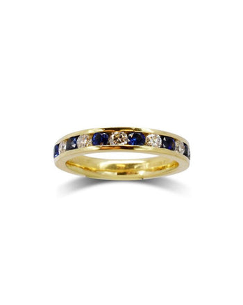 Sapphire and Diamond Eternity Ring Ring Pruden and Smith   