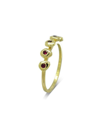 Pebble 9ct Yellow Gold Birthstone Ring Ring Pruden and Smith   