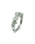 Water Bubbles Rocky Diamond Ring (Large) Ring Pruden and Smith Platinum  