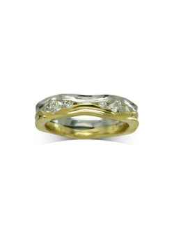 Trap Mixed Metal Diamond Eternity Ring (4mm) Ring Pruden and Smith   