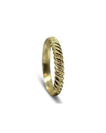 Twist 18ct Gold Wedding Ring Ring Pruden and Smith 18ct Yellow Gold  