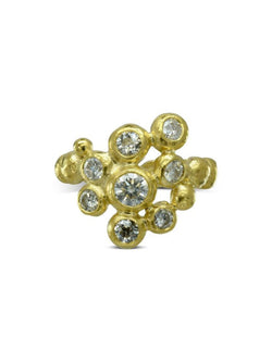 Nugget Diamond Cluster Ring Ring Pruden and Smith   