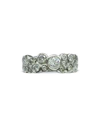 Water Bubbles Contemporary Diamond Eternity Ring Ring Pruden and Smith   