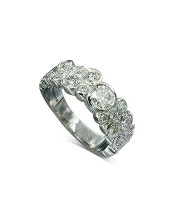 Water Bubbles Contemporary Diamond Eternity Ring Ring Pruden and Smith   