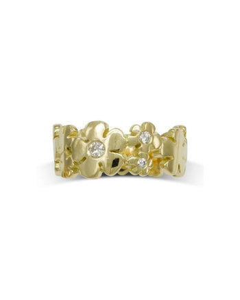 Flower 9ct Gold Eternity Ring Ring Pruden and Smith   