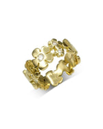 Flower 9ct Gold Eternity Ring Ring Pruden and Smith   