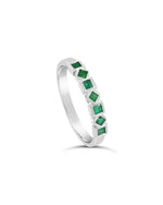 Alternating Squares Emerald Eternity Ring Ring Pruden and Smith   