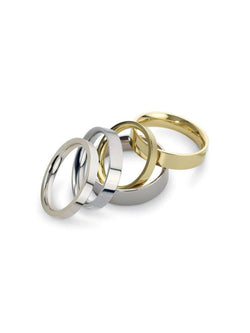 Flat Wedding Rings Ring Pruden and Smith   