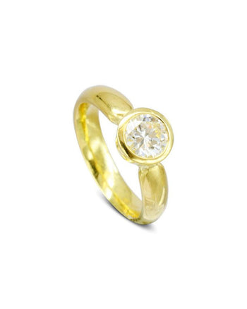 18ct Yellow Gold Solitaire Engagement Ring Ring Pruden and Smith   