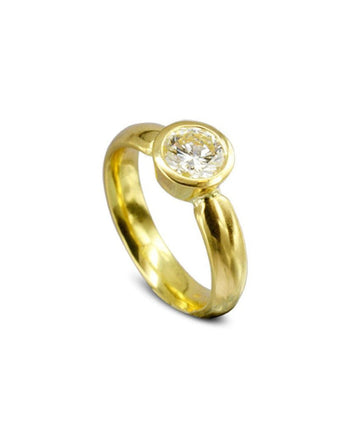 18ct Yellow Gold Solitaire Engagement Ring Ring Pruden and Smith   