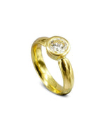 18ct Yellow Gold Solitaire Engagement Ring Ring Pruden and Smith   