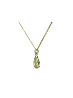 Hammered Teardrop 9ct Yellow Gold Pendant Pendant Pruden and Smith   