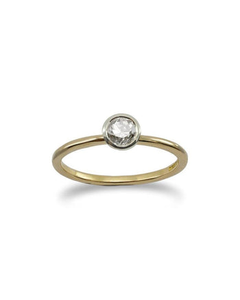 Simple Diamond Stacking Ring Ring Pruden and Smith 9ct Yellow Gold  