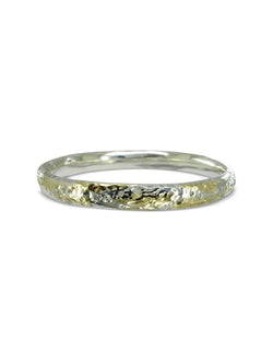 Hammered Gold and Silver Oval Bangle Bangle Pruden and Smith   