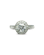 Heart Diamond Cluster Engagement Ring (With Set Diamonds) Ring Pruden and Smith   