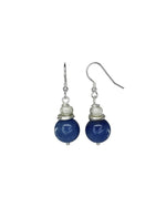 Lapis Lazuli Bead Drop Earrings (12mm) Earrings Pruden and Smith   