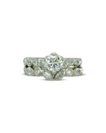 Marquise Diamond Wedding and Engagement Ring Set Ring Pruden and Smith   