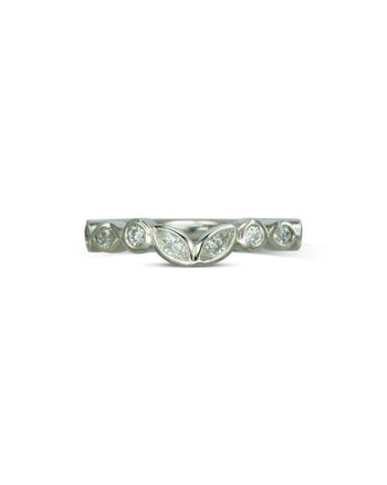 Marquise Diamond Shaped Wedding Ring Ring Pruden and Smith   