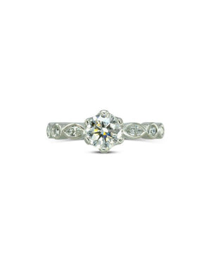 Marquise Diamond Platinum Band Solitaire Engagement Ring Ring Pruden and Smith   