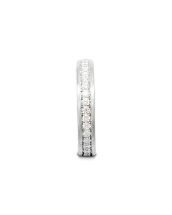 Pavé Diamond Platinum Eternity Ring Ring Pruden and Smith   