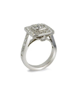 Double Diamond and Pavé Diamond Cluster Ring Ring Pruden and Smith   